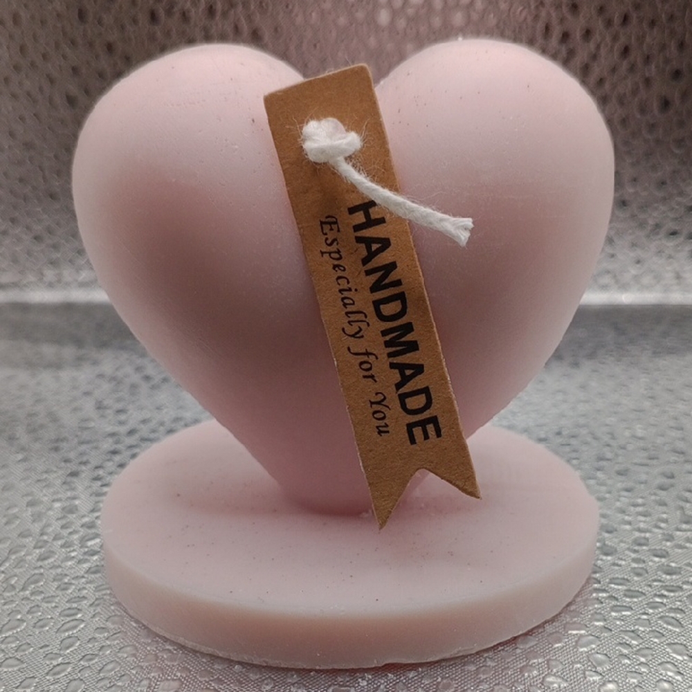 BaRich Candle For Life 💕 Handmade Pink Heart Candle Holder